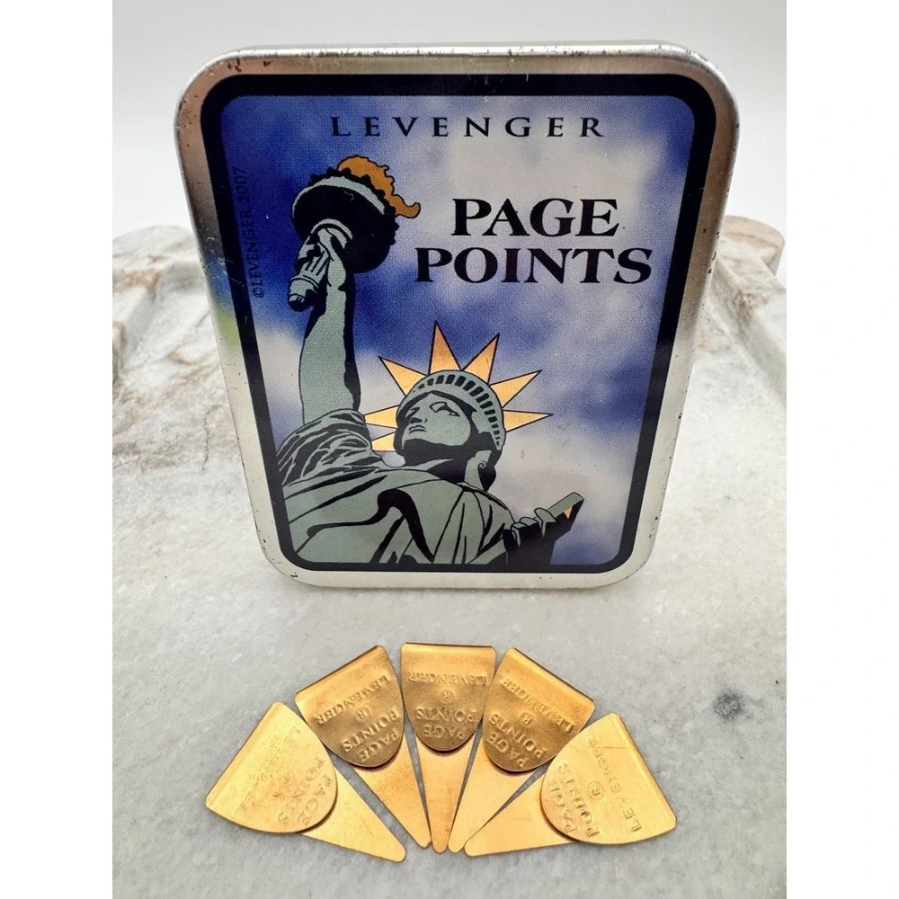 Levenger Brass Bookmarks Page Points 72 Pc Bulk Lot Book Tabs Teacher